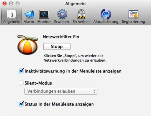 Monitoring extern gehender Netzwerkdaten auf dem Mac mittels Little Snitch